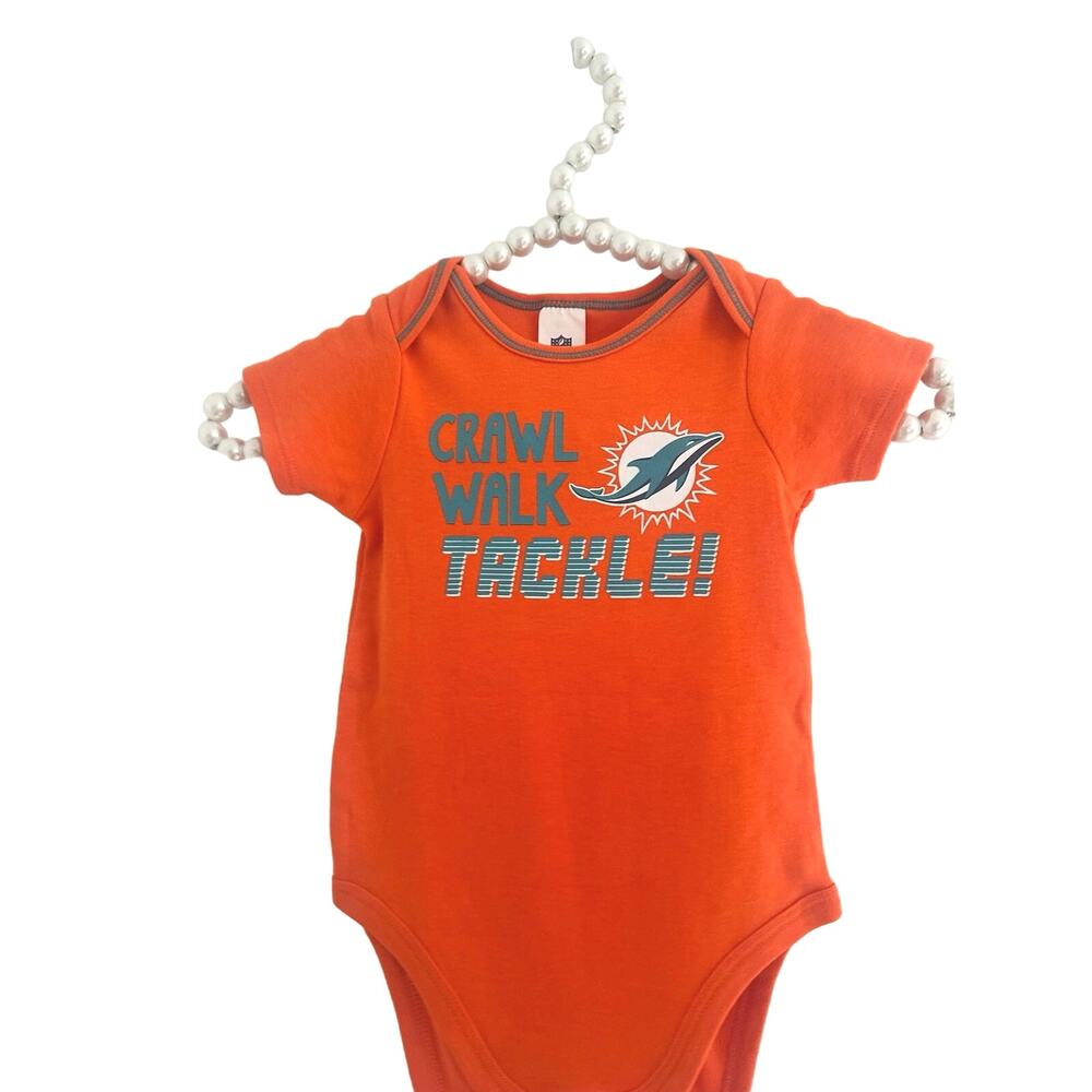Miami Dolphins onesie Sz 12-18 NFL football game day - Picture 4 of 7